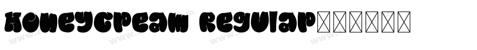 HoneyCream Regular字体转换